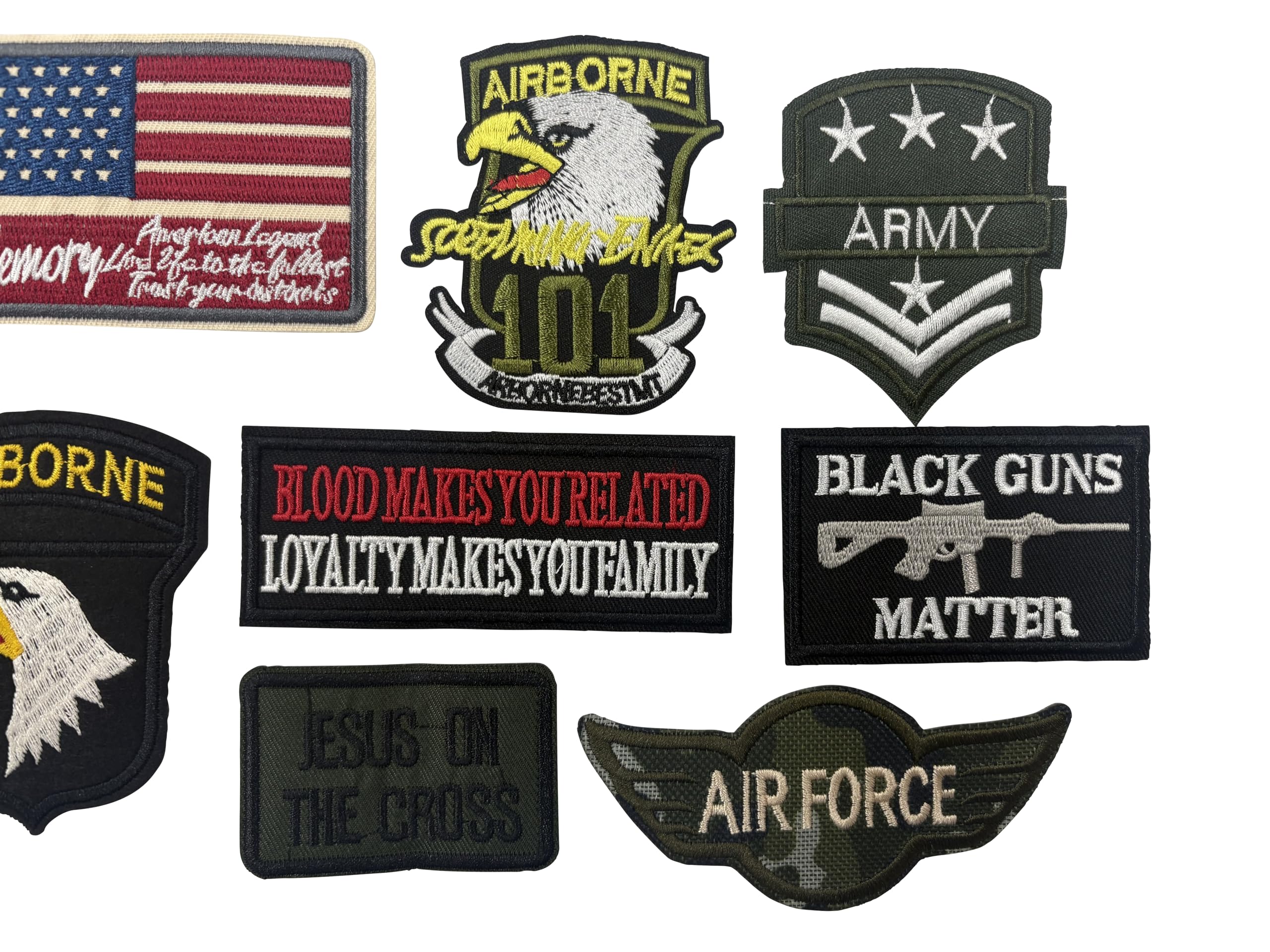 Amazon.co.jp: 厳選 US アーミー ARMY 軍物 NEWアイロンワッペン 10枚